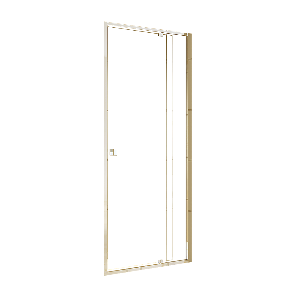 Adjustable Semi Frameless Shower Screen (82~90) x 195cm Australian Safety Glass V63-828751