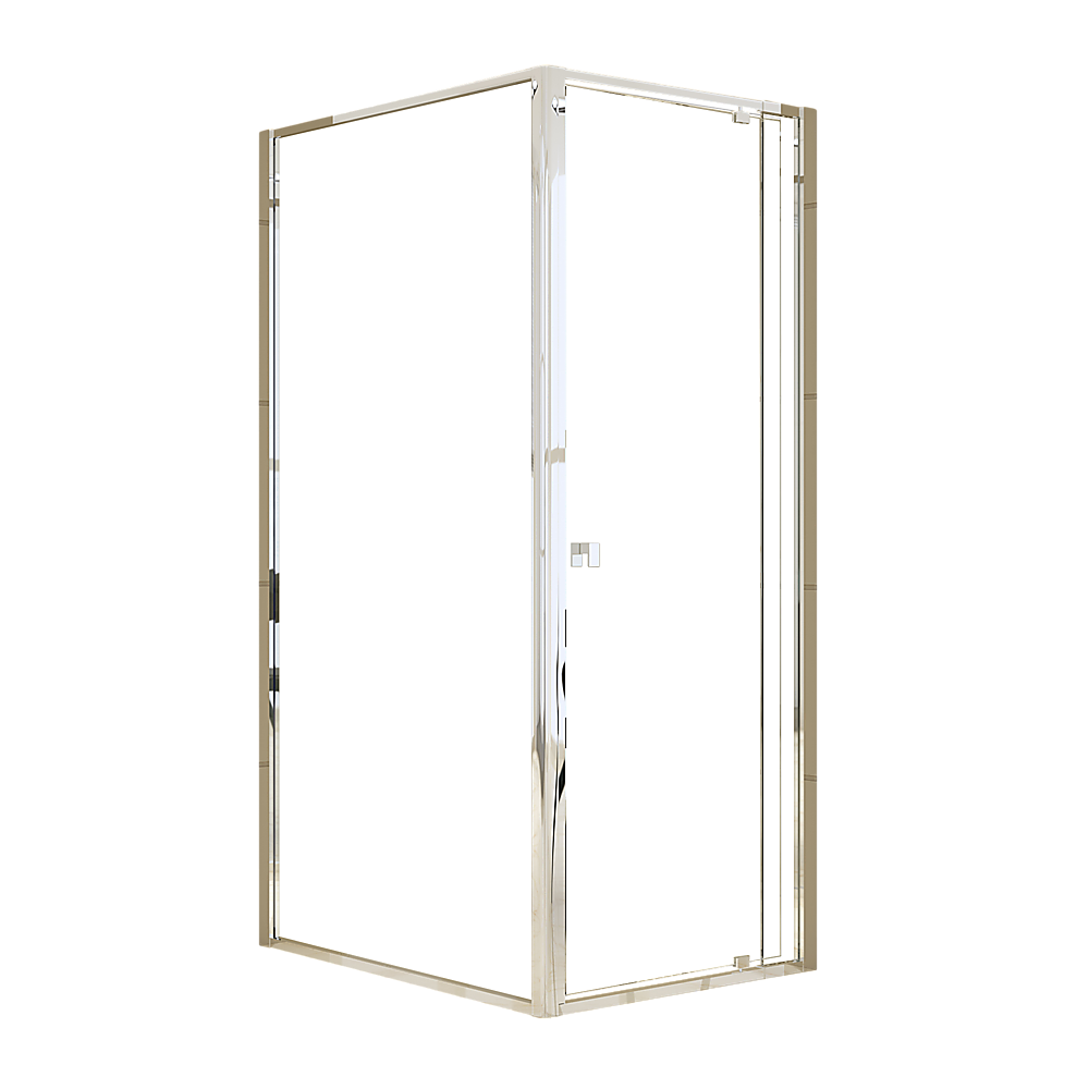 Semi Frameless Shower Screen (74~82)x 195cm & (98~101)x 195cm Side AS/NZS Glass V63-828761