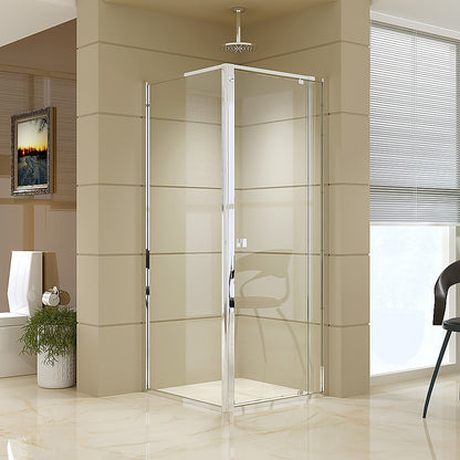 Semi Frameless Shower Screen (74~82)x 195cm & (77~80)x 195cm Side AS/NZS Glass V63-828781