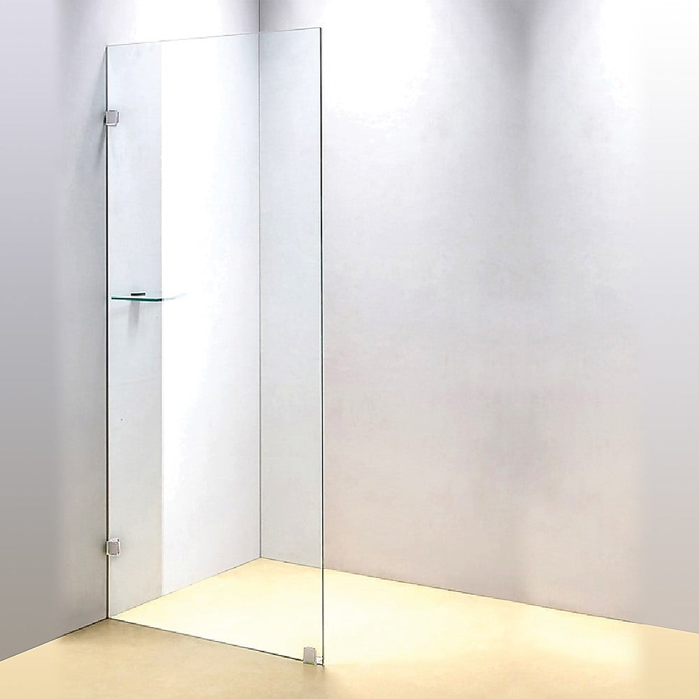 700 x 2000mm Frameless 10mm Safety Glass Shower Screen V63-828861