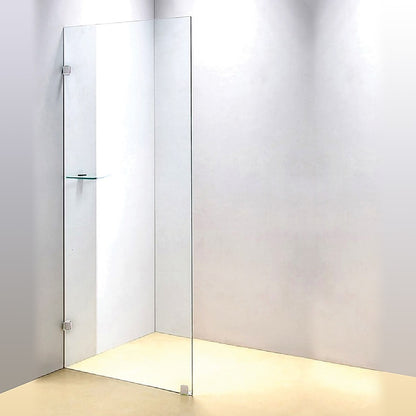 700 x 2000mm Frameless 10mm Safety Glass Shower Screen V63-828861