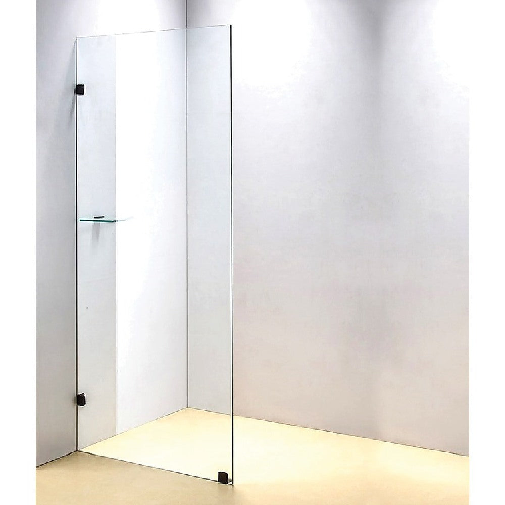 700 x 2000mm Frameless 10mm Safety Glass Shower Screen V63-828921