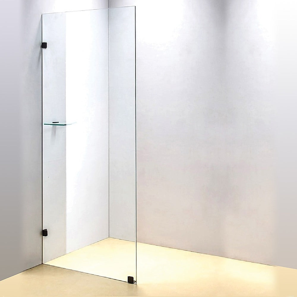 700 x 2100mm Frameless 10mm Safety Glass Shower Screen V63-828931