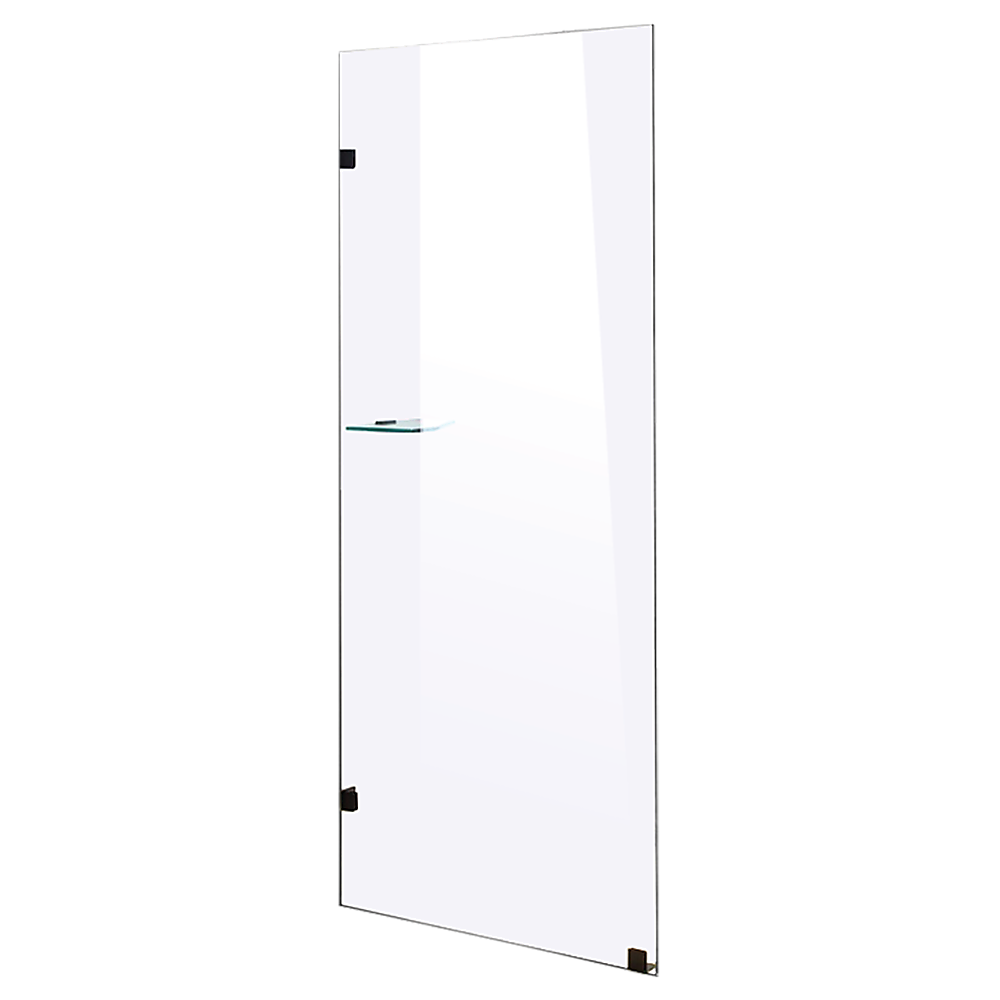 700 x 2100mm Frameless 10mm Safety Glass Shower Screen V63-828931