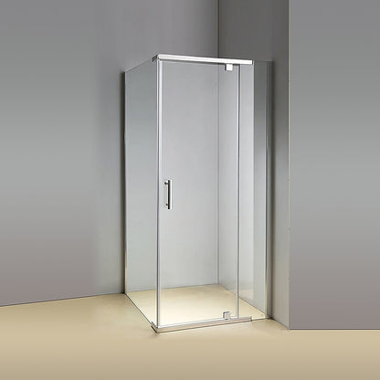 Shower Screen 1000x1000x1900mm Framed Safety Glass Pivot Door By Della Francesca V63-829061