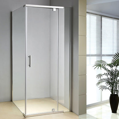 Shower Screen 1000x700x1900mm Framed Safety Glass Pivot Door By Della Francesca V63-829071