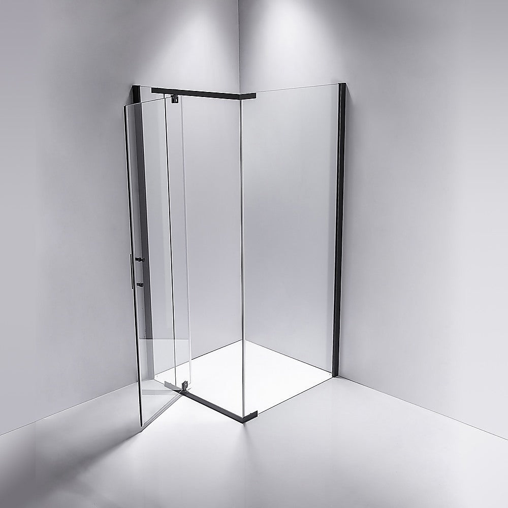 Shower Screen 900x800x1900mm Framed Safety Glass Pivot Door By Della Francesca V63-829161