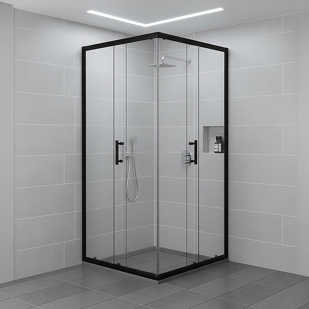 900 x 900mm Sliding Door Nano Safety Glass Shower Screen By Della Francesca V63-829471