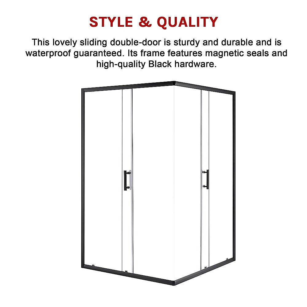 1000 x 1000mm Sliding Door Nano Safety Glass Shower Screen By Della Francesca V63-829521