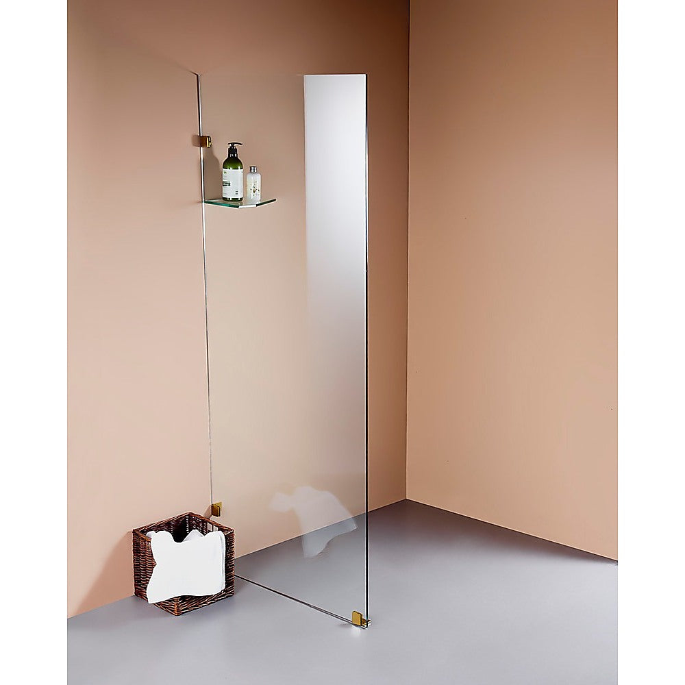 700 x 2000mm Frameless 10mm Safety Glass Shower Screen V63-829581