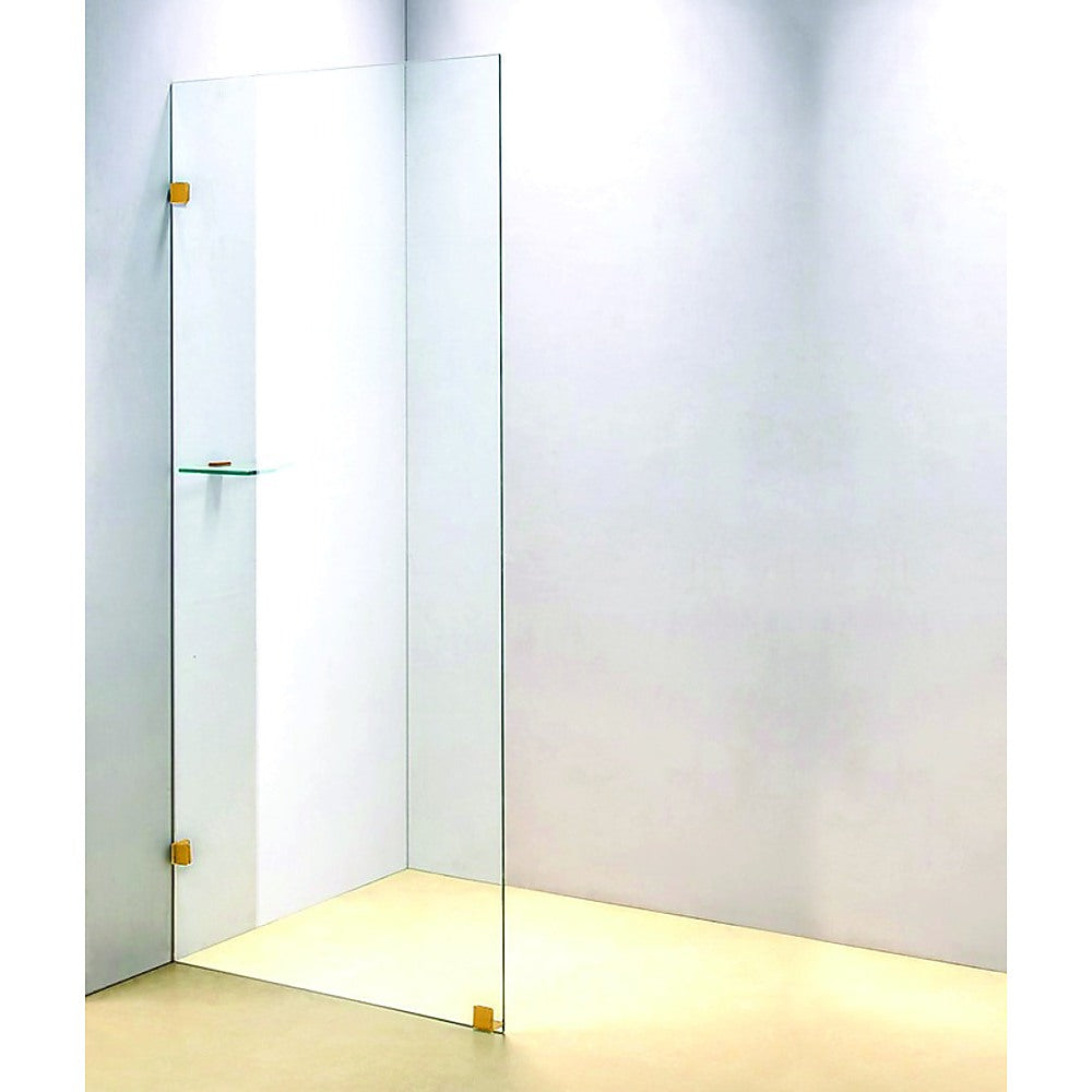 700 x 2000mm Frameless 10mm Safety Glass Shower Screen V63-829581