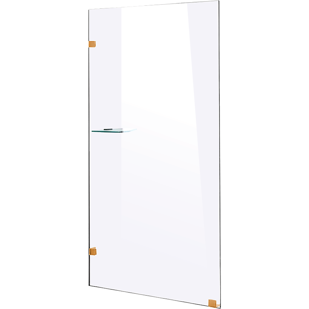 800 x 2100mm Frameless 10mm Safety Glass Shower Screen V63-829611