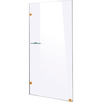 800 x 2100mm Frameless 10mm Safety Glass Shower Screen V63-829611