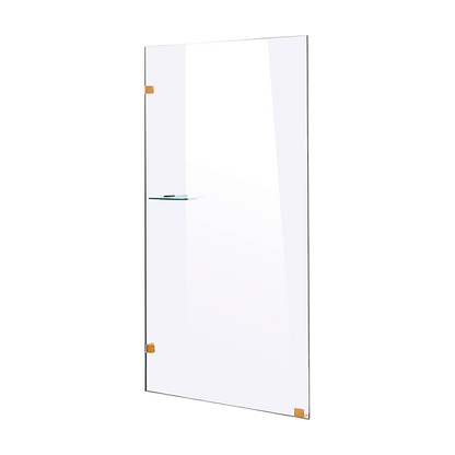 900 x 2100mm Frameless 10mm Safety Glass Shower Screen V63-829631