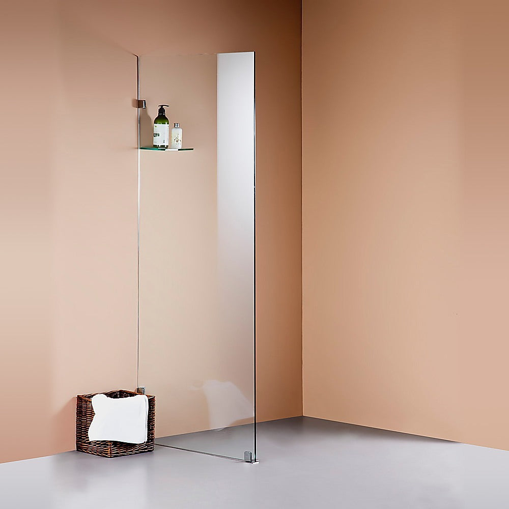 900 x 2000mm Frameless 10mm Safety Glass Shower Screen V63-829681