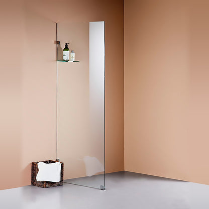 900 x 2000mm Frameless 10mm Safety Glass Shower Screen V63-829681