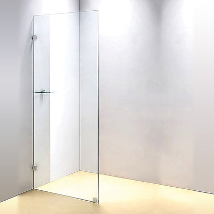 900 x 2000mm Frameless 10mm Safety Glass Shower Screen V63-829681