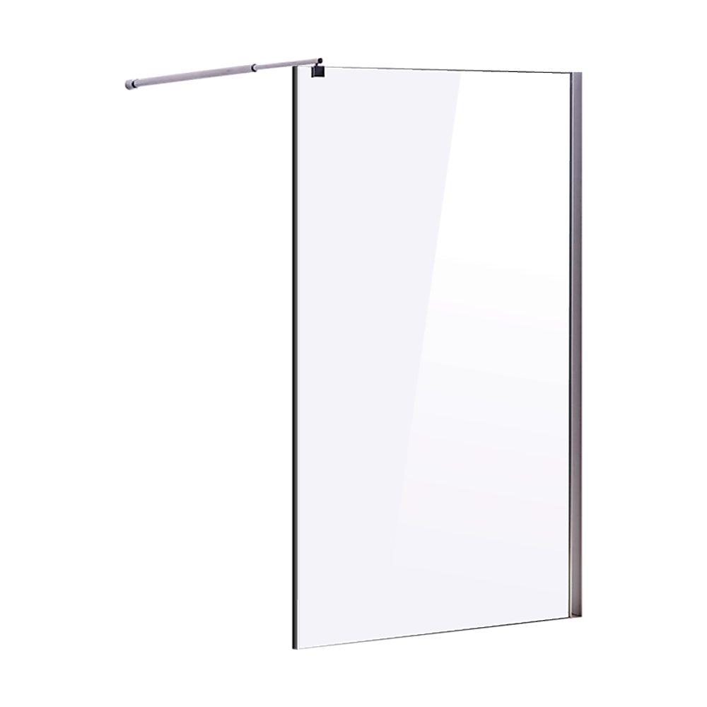 1000 x 2000mm Frameless 10mm Safety Glass Shower Screen V63-829731