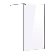 1100 x 2000mm Frameless 10mm Safety Glass Shower Screen V63-829741