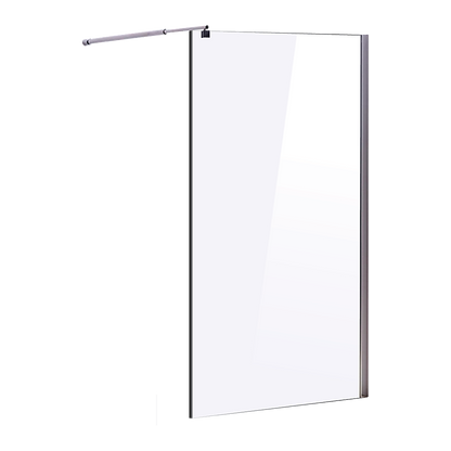 1100 x 2000mm Frameless 10mm Safety Glass Shower Screen V63-829741