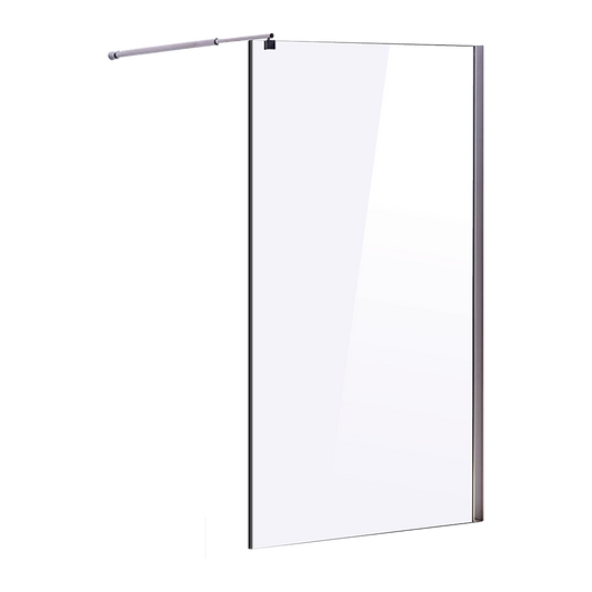 1100 x 2000mm Frameless 10mm Safety Glass Shower Screen V63-829741