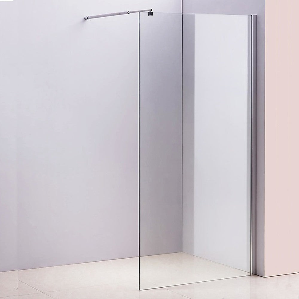 1100 x 2000mm Frameless 10mm Safety Glass Shower Screen V63-829741