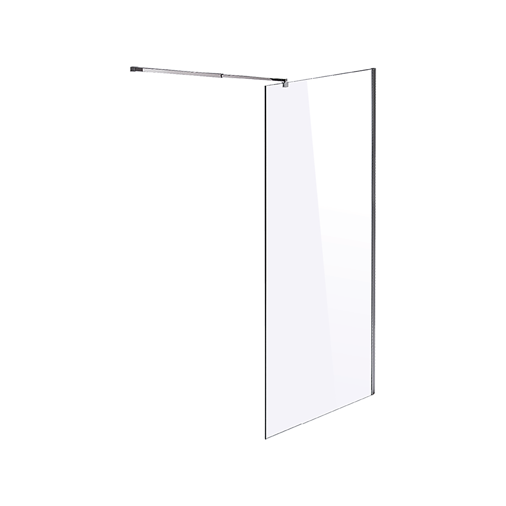 1000 x 2100mm Frameless 10mm Safety Glass Shower Screen V63-829761