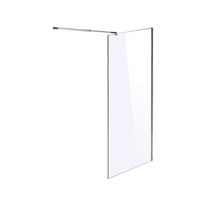 1000 x 2100mm Frameless 10mm Safety Glass Shower Screen V63-829761