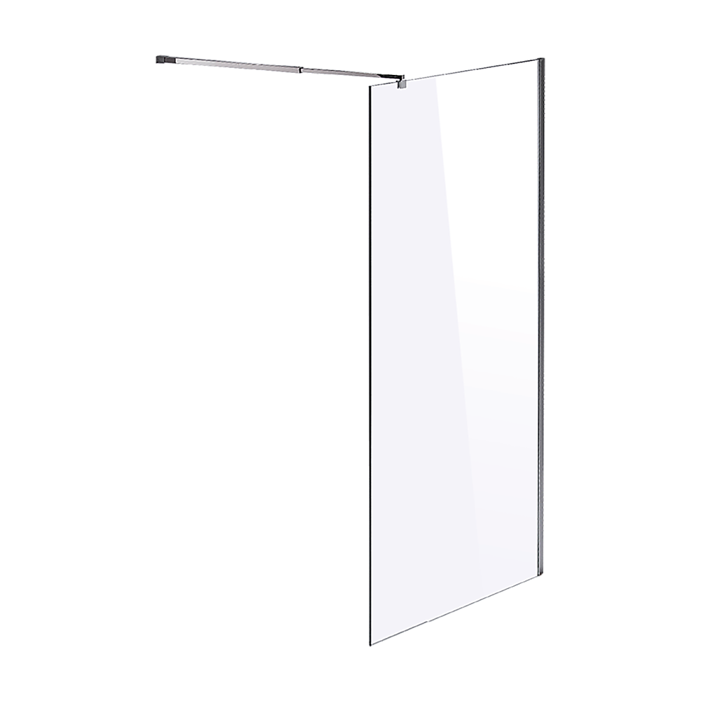 1100 x 2100mm Frameless 10mm Safety Glass Shower Screen V63-829771