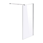 1100 x 2100mm Frameless 10mm Safety Glass Shower Screen V63-829771