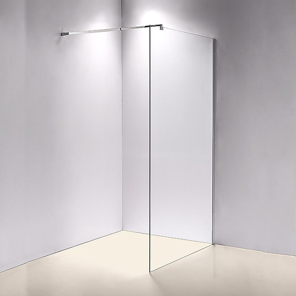 1100 x 2100mm Frameless 10mm Safety Glass Shower Screen V63-829771