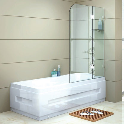900 x 1450mm Frameless Bath Panel 10mm Glass Shower Screen By Della Francesca V63-829971