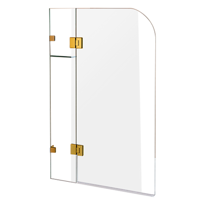 1200 x 1450mm Frameless Bath Panel 10mm Glass Shower Screen By Della Francesca V63-830011