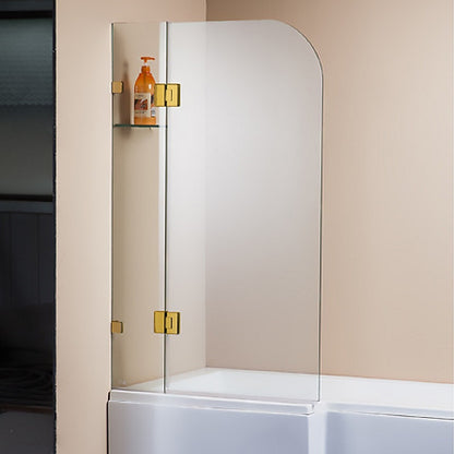 1200 x 1450mm Frameless Bath Panel 10mm Glass Shower Screen By Della Francesca V63-830011