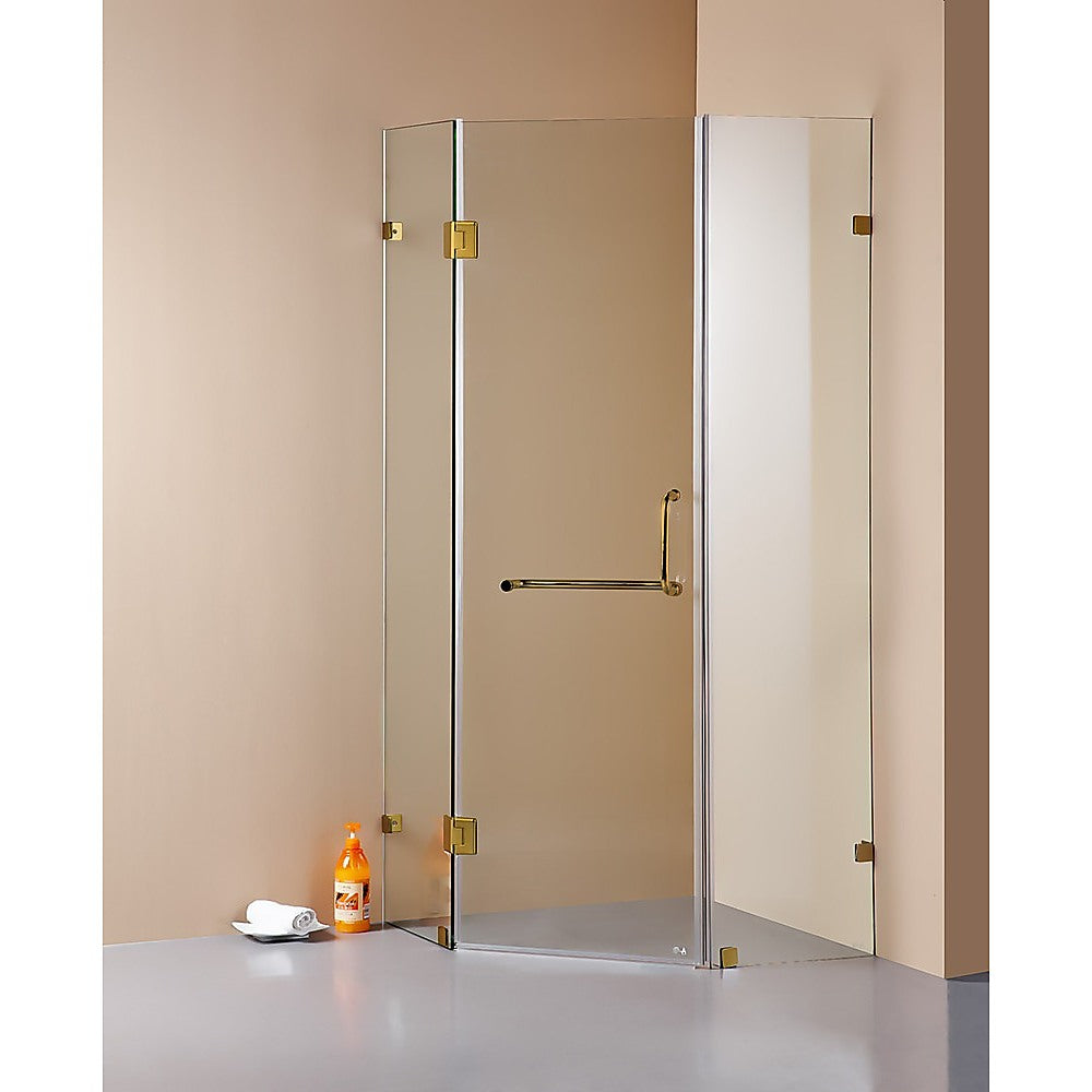 1000 x 1000mm Frameless 10mm Glass Shower Screen By Della Francesca V63-830081