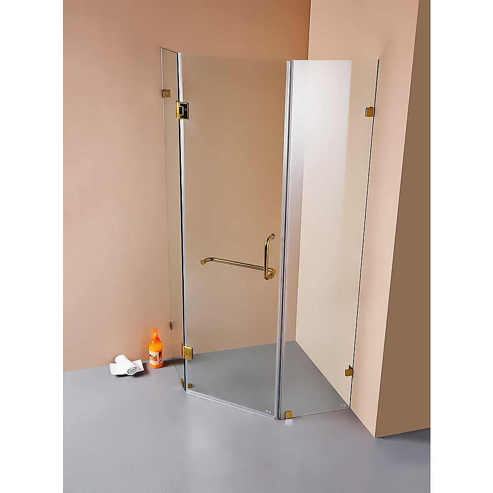 1000 x 1000mm Frameless 10mm Glass Shower Screen By Della Francesca V63-830081