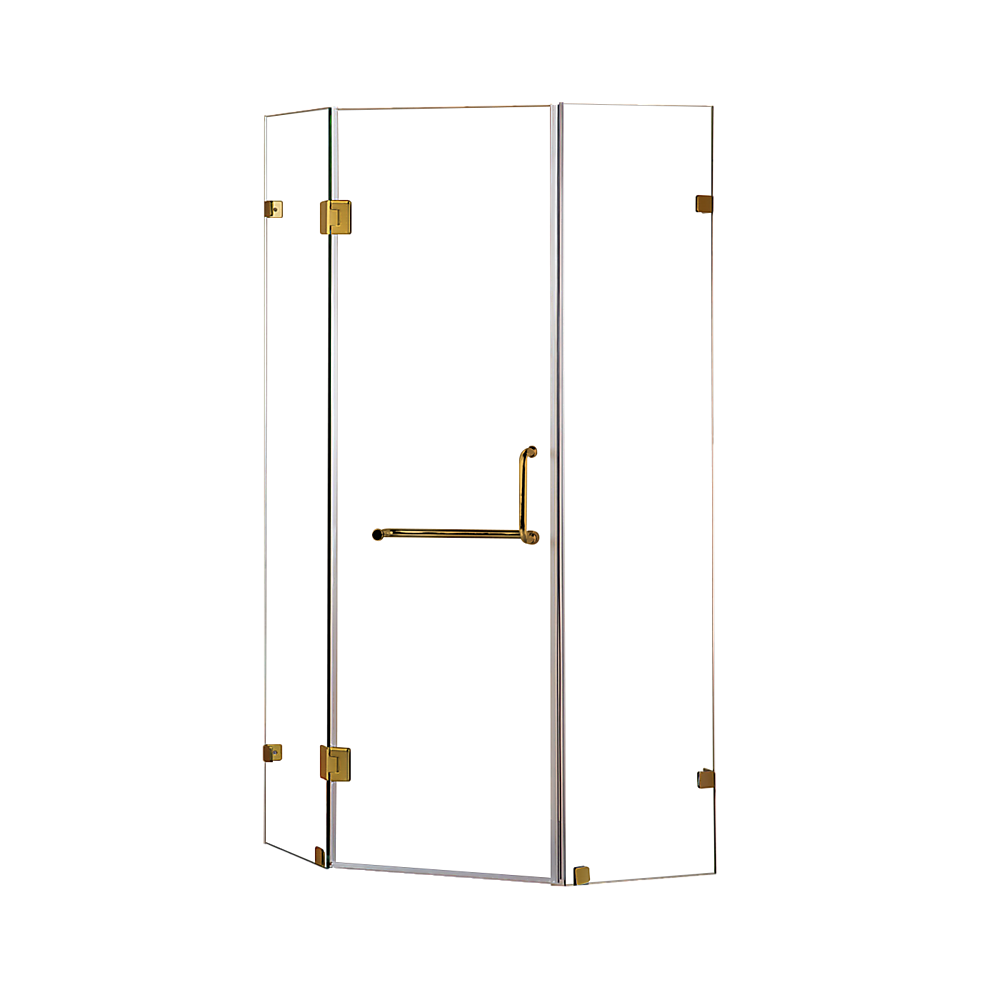 900 x 900mm Frameless 10mm Glass Shower Screen By Della Francesca V63-830091
