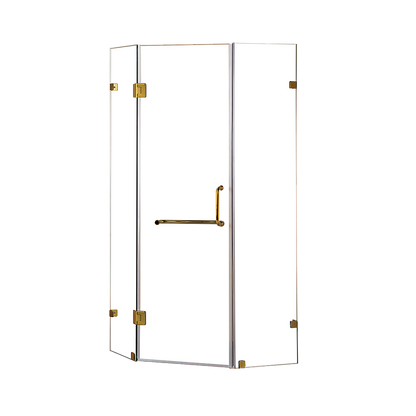 900 x 900mm Frameless 10mm Glass Shower Screen By Della Francesca V63-830091