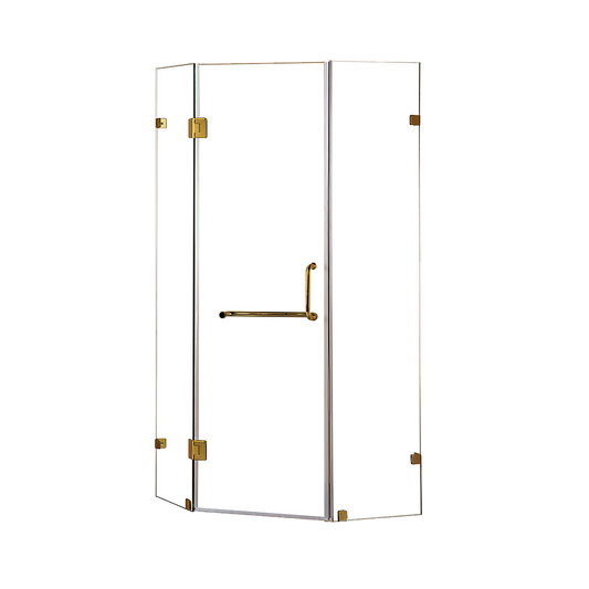 900 x 900mm Frameless 10mm Glass Shower Screen By Della Francesca V63-830091