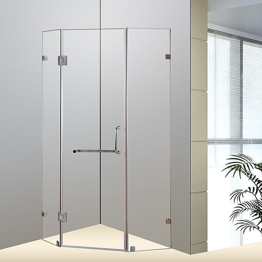 900 x 900mm Frameless 10mm Glass Shower Screen By Della Francesca V63-830111