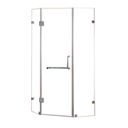 900 x 900mm Frameless 10mm Glass Shower Screen By Della Francesca V63-830111