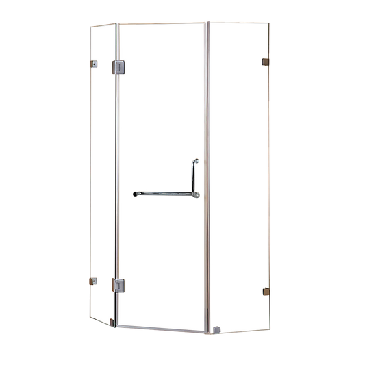 900 x 900mm Frameless 10mm Glass Shower Screen By Della Francesca V63-830111