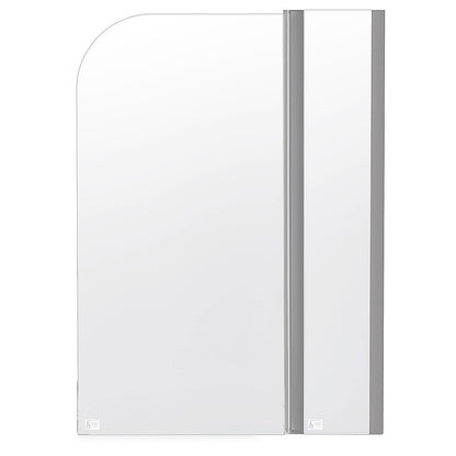 180 Degree Pivot Door 6mm Safety Glass Bath Shower Screen 1200x1400mm By Della Francesca V63-830121