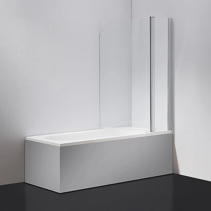 180 Degree Pivot Door 6mm Safety Glass Bath Shower Screen 1200x1400mm By Della Francesca V63-830121