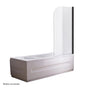 180 Degree Pivot Door 6mm Safety Glass Bath Shower Screen 900x1400mm By Della Francesca V63-830141