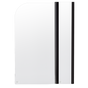 180 Degree Pivot Door 6mm Safety Glass Bath Shower Screen 1200x1400mm By Della Francesca V63-830191