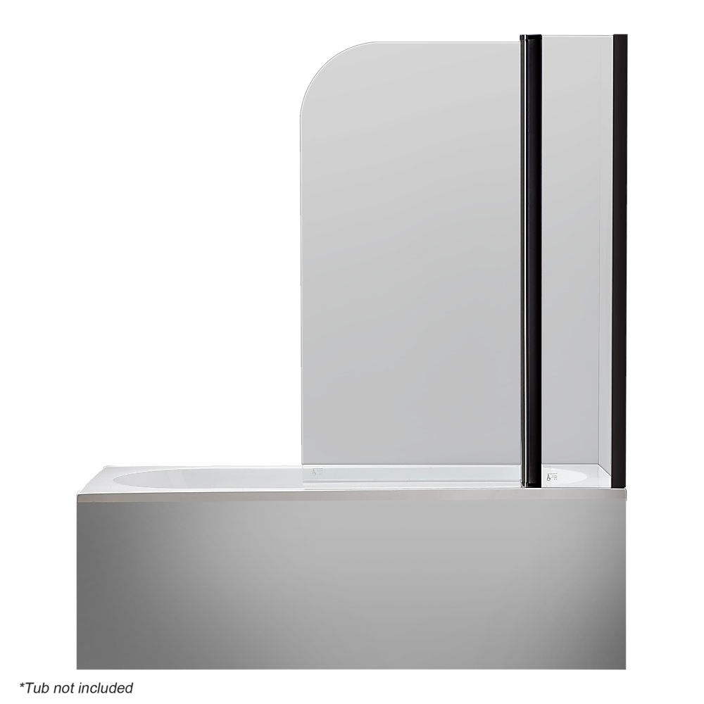 180 Degree Pivot Door 6mm Safety Glass Bath Shower Screen 1200x1400mm By Della Francesca V63-830191
