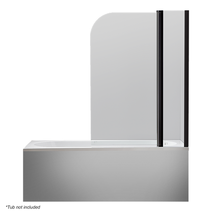 180 Degree Pivot Door 6mm Safety Glass Bath Shower Screen 1200x1400mm By Della Francesca V63-830191
