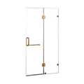 100 x 200cm Wall to Wall Frameless Shower Screen 10mm Glass By Della Francesca V63-830381