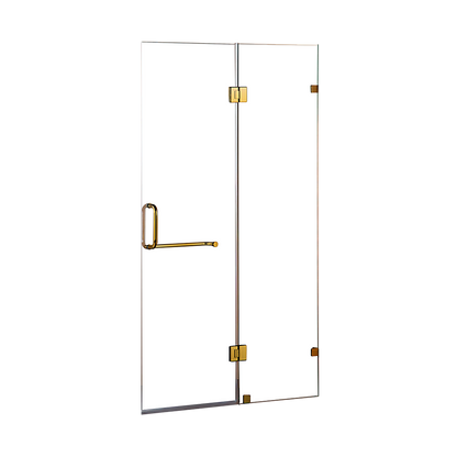 100 x 200cm Wall to Wall Frameless Shower Screen 10mm Glass By Della Francesca V63-830381